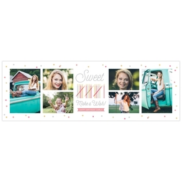2x6 Photo Banner with 16 Candle Count design