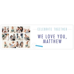 2x6 Photo Banner with Celebrate Together design