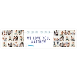 2x8 Photo Banner with Celebrate Together design