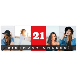 2x6 Photo Banner with Cheers To You design