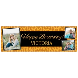 2x6 Photo Banner with Cougar Celebration design