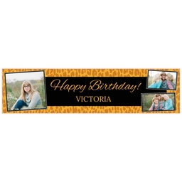 2x8 Photo Banner with Cougar Celebration design
