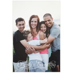 Poster, 12x18, Matte Photo Paper with Family is Everything Script design