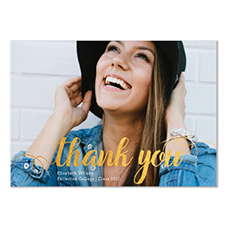 4.25x6 Postcard  with Fancy Thank You design