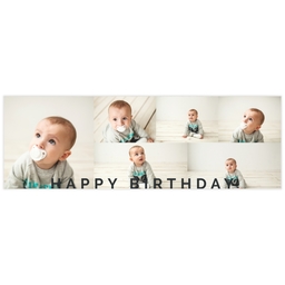 2x6 Photo Banner with Happy Birthday Collage design