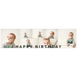 2x8 Photo Banner with Happy Birthday Collage design