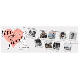 2x6 Photo Banner with Heart Of The Home design