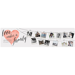 2x8 Photo Banner with Heart Of The Home design