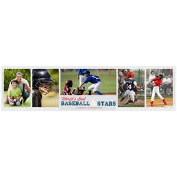 2x8 Photo Banner with Homerun design