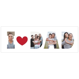 2x6 Photo Banner with I Heart Dad design