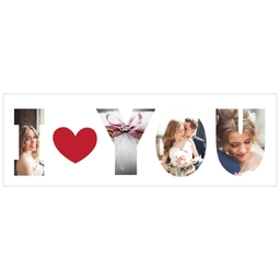 2x6 Same-Day Photo Banner with I Heart U design