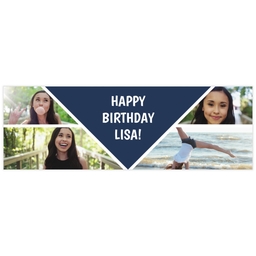 2x6 Same-Day Photo Banner with Modern Triangle design