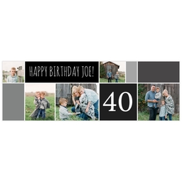2x6 Photo Banner with Mosaic design