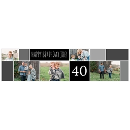 2x8 Photo Banner with Mosaic design