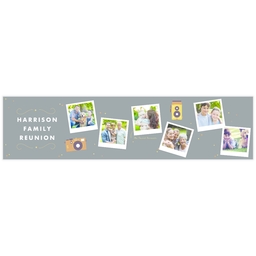 2x8 Photo Banner with Photogenic Family design