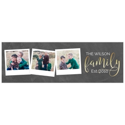 2x6 Photo Banner with Polaroid Pictures design