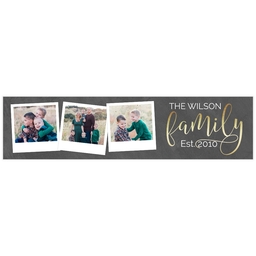 2x8 Photo Banner with Polaroid Pictures design