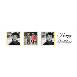 2x6 Same-Day Photo Banner with Simple Happy Birthday design