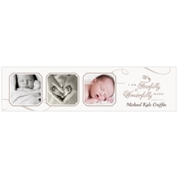 2x8 Photo Banner with Wonderfully Made design
