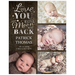 Poster, 11x14, Matte Photo Paper with Lovely Baby design