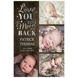 Poster, 12x18, Matte Photo Paper with Lovely Baby design