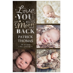 Poster, 20x30, Matte Photo Paper with Lovely Baby design