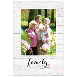 Poster, 12x18, Matte Photo Paper with Family Heart design