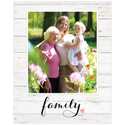 Poster, 16x20, Matte Photo Paper with Family Heart design