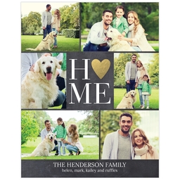 Poster, 11x14, Matte Photo Paper with Family Home design