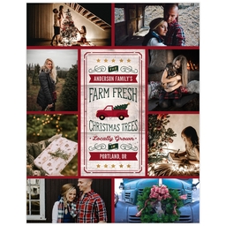 Poster, 11x14, Glossy Poster Paper with Christmas On The Farm design