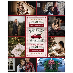Poster, 16x20, Matte Photo Paper with Christmas On The Farm design