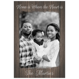 Poster, 12x18, Matte Photo Paper with Rustic Wood design