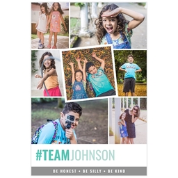 Poster, 12x18, Matte Photo Paper with Team Family design