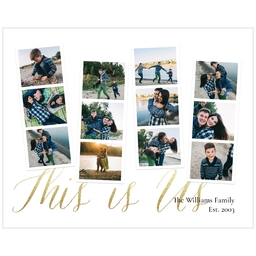 Poster, 16x20, Matte Photo Paper with This Is Us design
