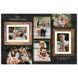 Poster, 12x18, Matte Photo Paper with Christmas Collage Frame design