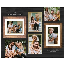 Same Day Poster, 16x20, Matte Photo Paper with Christmas Collage Frame design