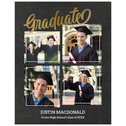 Same Day Poster, 11x14, Matte Photo Paper with Distinguished Grad design