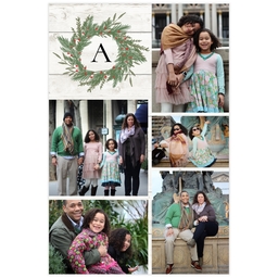 Poster, 12x18, Matte Photo Paper with Evergreen Wreath design