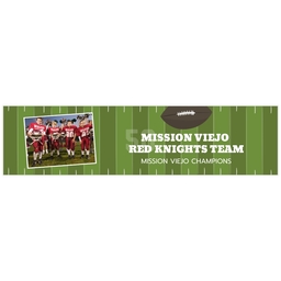 2x8 Photo Banner with Football Champs design
