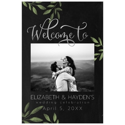 Poster, 24x36 with Graceful Foliage Welcome Sign design
