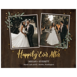 Poster, 11x14, Matte Photo Paper with Happily Ever After design