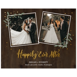 Same Day Poster, 16x20, Matte Photo Paper with Happily Ever After design