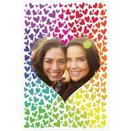Poster, 12x18, Matte Photo Paper with Hero Hearts design
