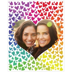 Poster, 16x20, Matte Photo Paper with Hero Hearts design
