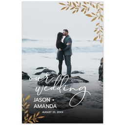 Poster, 20x30, Glossy Poster Paper with Our Wedding design