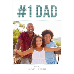 Poster, 12x18, Matte Photo Paper with Plaid Dad design
