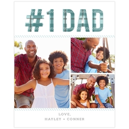 Poster, 16x20, Matte Photo Paper with Plaid Dad design