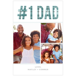 Poster, 20x30, Matte Photo Paper with Plaid Dad design