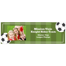 2x6 Same-Day Photo Banner with Soccer Champs design