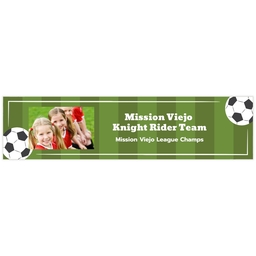 2x8 Photo Banner with Soccer Champs design